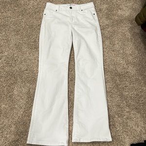 Cabi white boot leg jeans size 4 worn once